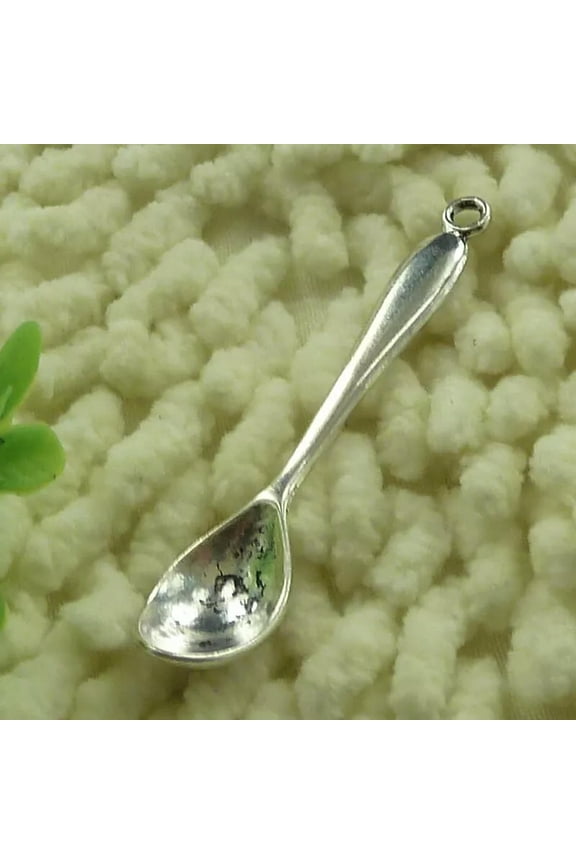 90 Pcs Tibetan Silver Spoon Charms Pendant 55X11MM S3254 DIY Delicate Jewelry Making