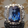 thumbnail image 1 of K-KED 925 Silver Rings Women Cubic Zirconia Fashion Wedding Party Ring Delicate Jewelry Sz 6-10-Style 7-9, 1 of 6