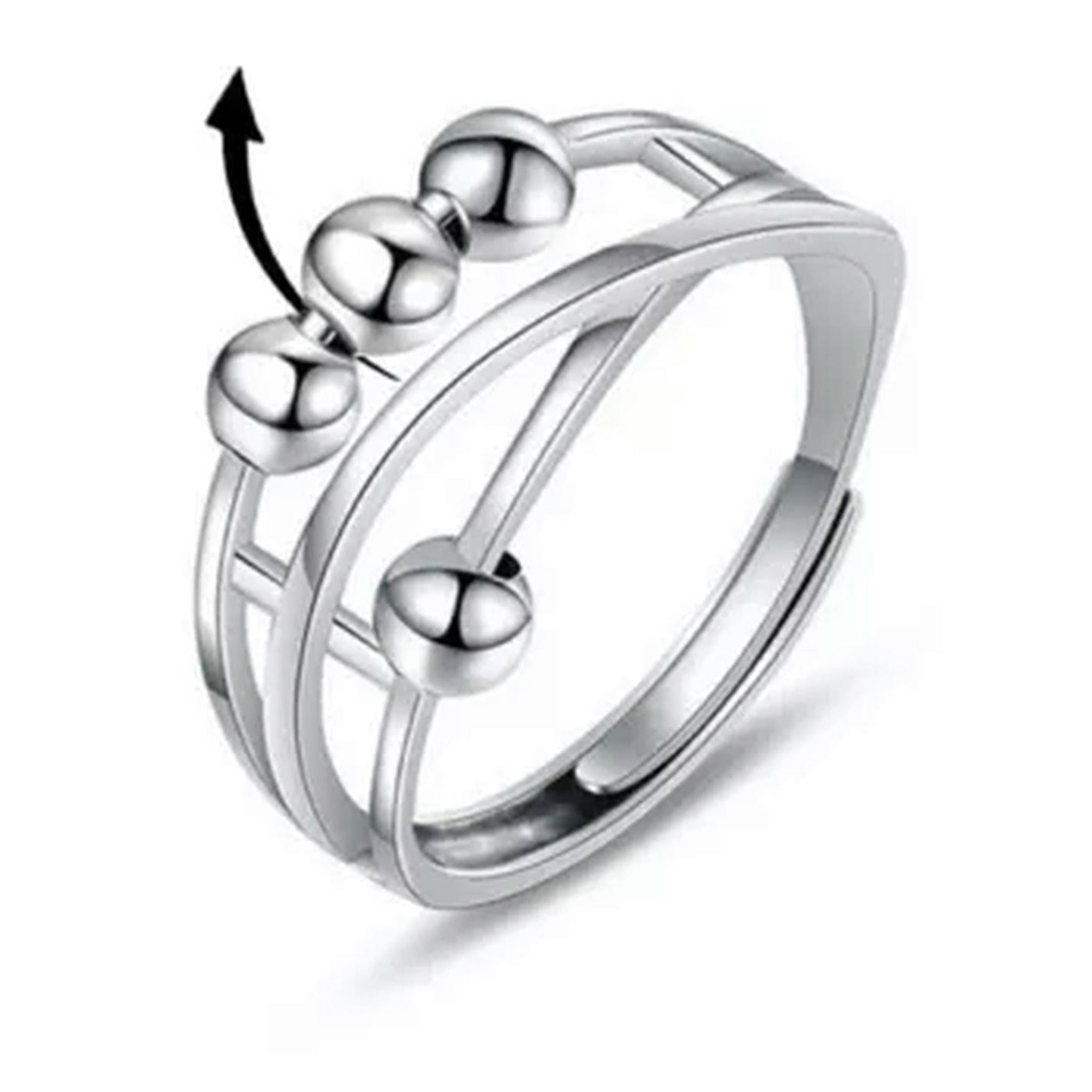 K-KED 925 Silver Simple Snake Rings Open Finger Ring Women Delicate ...