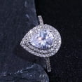 thumbnail image 1 of K-KED 925 Silver Women Fashion Wedding Ring Cubic Zircon Delicate Jewelry Sz 5-10-10, 1 of 8