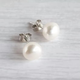 Pearl Earrings Stud 6 Pairs South Sea Shell Pearl Stud Earrings