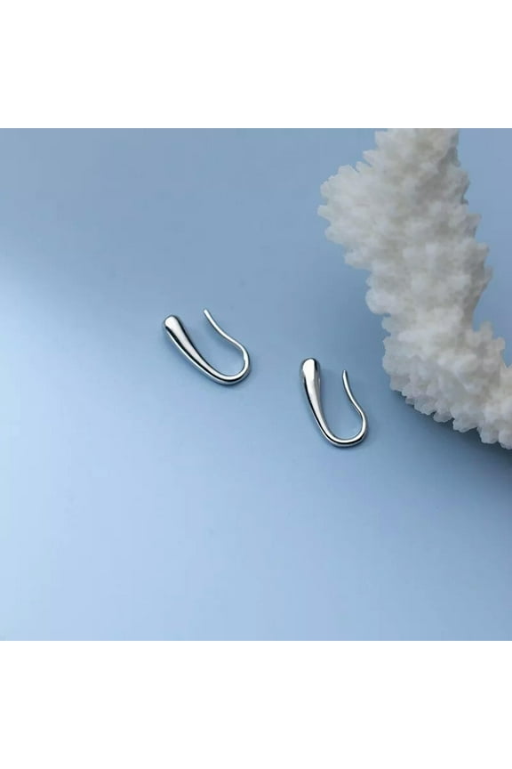 925 Sterling Silver Twist Bow Tie Knot Open Hoop Circle Huggie Earrings Gift