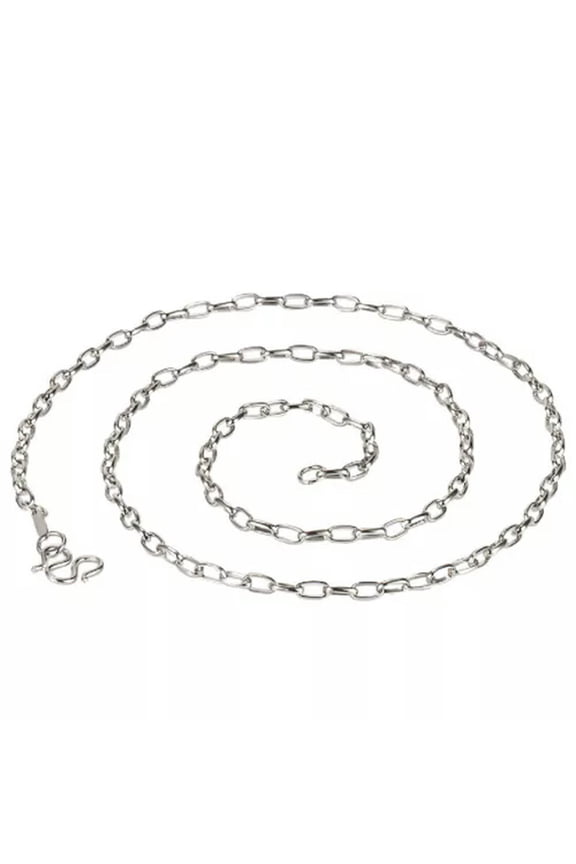 925Sterling Silver Fashion Big O Links Chains Necklace for Men Women 3mm 20"-24"-20"