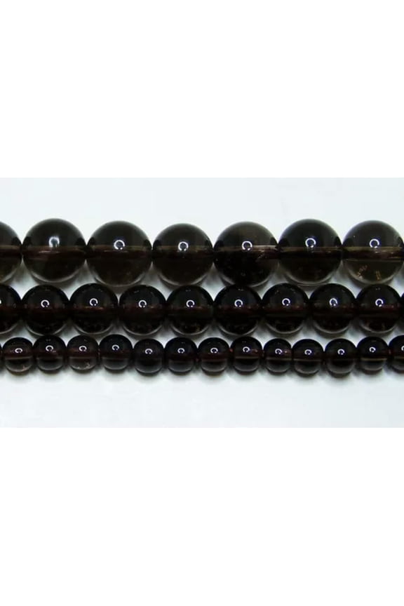 AAA Smokey Quartz Beads 4mm-6mm-8mm-10mm-12mm Real Stone 15.5" Strand-4 mm