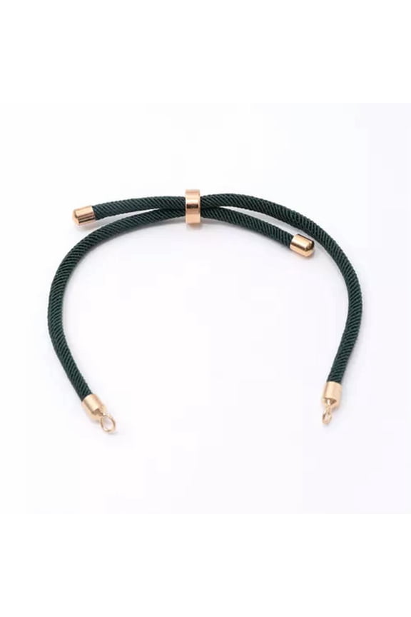 Adjustable Milan Rope Bracelets Minimalist Handmade Bracelet Couple Accessory-Dark Green