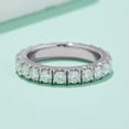 thumbnail image 1 of K-KED All-Around Full Eternity Band Ring with Round Infinite Elements 3mm Moissanite, 1 of 7