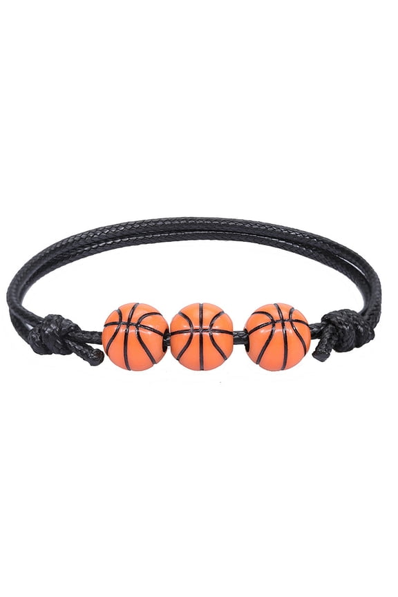 Basketball Wax Line Woven Tennis Rugby Softball Footballs Bracelet Sports Hand-3-2PCS