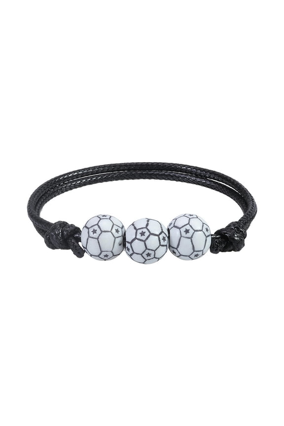 Basketball Wax Line Woven Tennis Rugby Softball Footballs Bracelet Sports Hand-39-2PCS