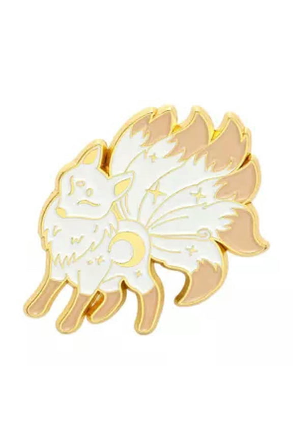 Bat brooch Fox brooch Fox brooch Wolf brooch Star brooch Lapel pins Enamel pins/-2