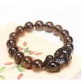 thumbnail image 1 of K-KED Beads Bracelet Natural Obsidian Jade Charm Chain Handmade Coffee Gemstone Unisex, 1 of 9