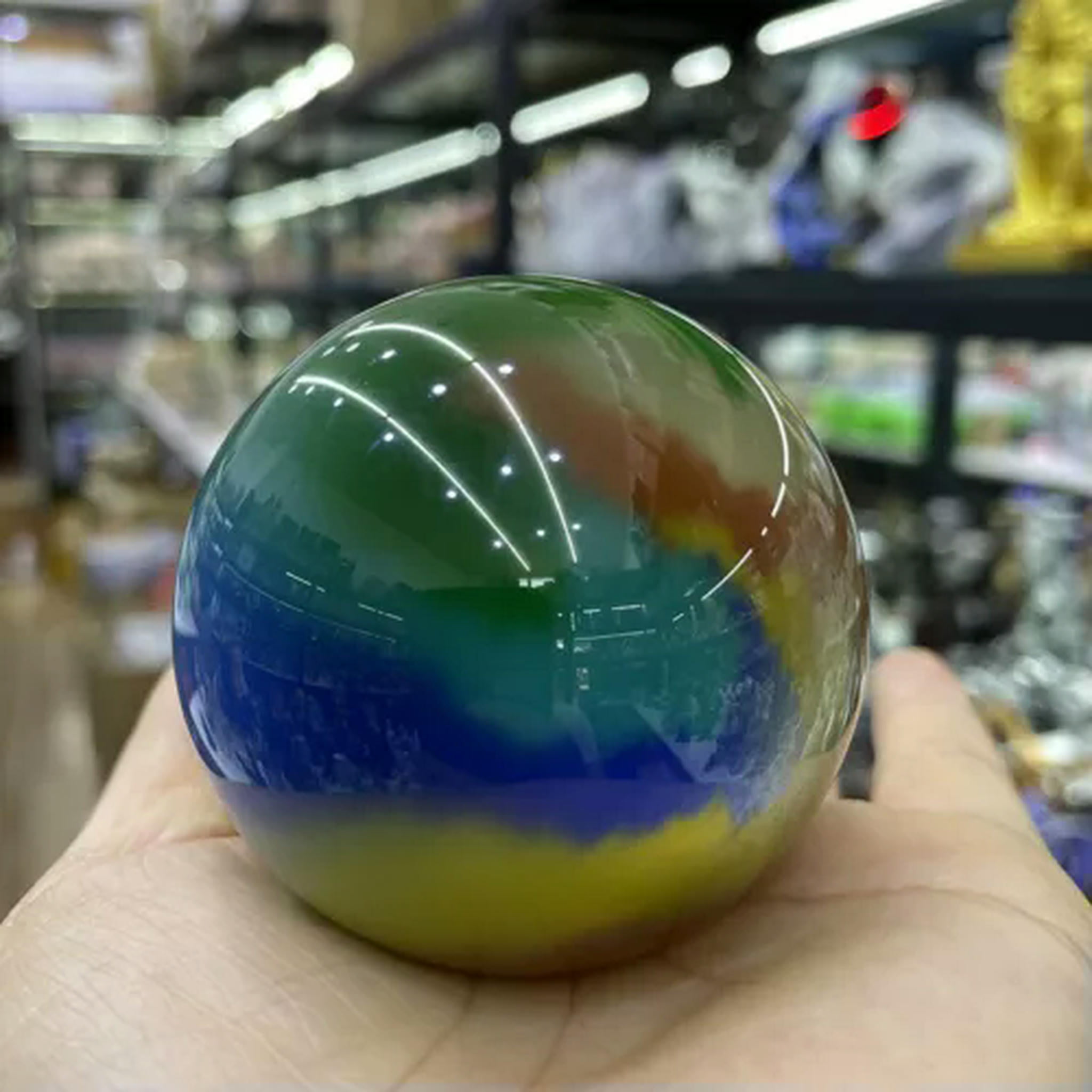 Sphère En Yooperite (quartz Naturel) Polie 50 Mm - Pour Collection, Décoration Ou énergie Reiki