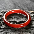 thumbnail image 1 of K-KED Beauty Natural Red Jade Jadeite Gemstone Bangle Bracelet 56-62mm Jewelry-56-58 mm, 1 of 3
