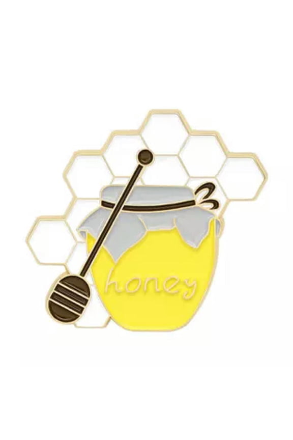 Bee brooch Canned honey brooch Exquisite cartoon flower animal brooch Lapel pi-5