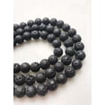 thumbnail image 1 of K-KED Black Lava Rock Stone Round Beads 6mm 8mm 10mm 12mm 15.5" Strand-10 mm, 1 of 6