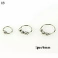 thumbnail image 1 of K-KED Body Piercing Delicate Jewelry 1Pcs Nose Ring Faux Turquoise Nose Piercing Hoop Rose Gold-13, 1 of 9