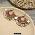 thumbnail image 1 of K-KED Bohemian Ethnic Style Earrings Hand Woven Earrings women's Long Style-13, 1 of 9