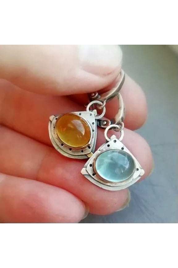 Boho 925 Silver Ear Drop Dangle Earrings Women Wedding Party Delicate Jewelry Gift A Pair-Silver