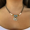 thumbnail image 1 of K-KED Boho 925 Silver Star Pendant Necklace For Women Party Band Delicate Jewelry Gifts-#1, 1 of 6