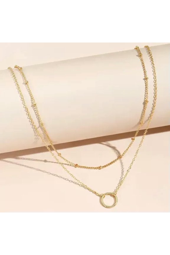 Boho-Chic Adjustable Necklace Hollow Round Pendant Perfect Daily Wear-2