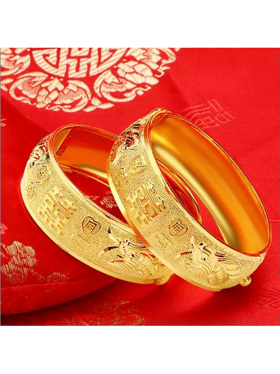 Bridet 22K 23K 24K Thai Baht Yellow Gold Plated Delicate Jewelry 6.0"
