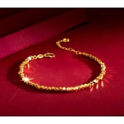 K-KED Broken gold 24K Thai Baht Yellow Gold Plated Delicate Jewelry 6.5"