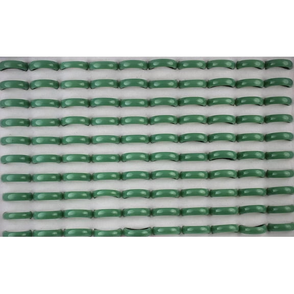 K-KED Bulk Lots 32pcs Charming Green Glass Ring Lady's Delicate Jewelry Wholesale Rings