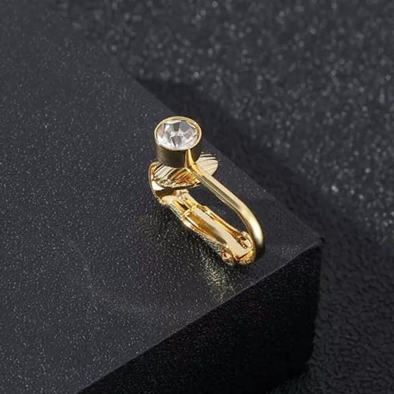 K-KED Cartilage Earring Clip Fake Belly Button Ring Body Navel Delicate Jewelry For Women -2
