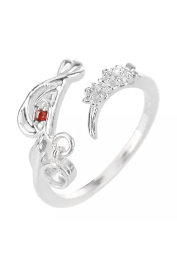 Cartoon Anime Couple Rings Opening Adjustable Finger Ring Delicate Jewelry Accessories-_-1