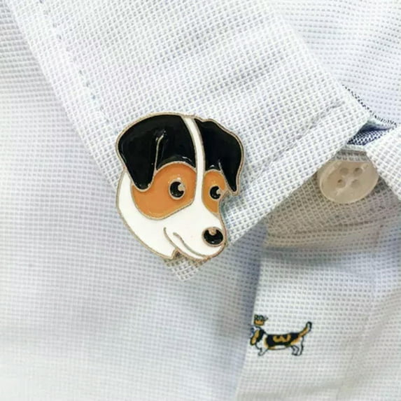 K-KED Cartoon Pet Dog Pin Badge Lapel Brooch Metal Enamel Clothing Bag Accessories-11