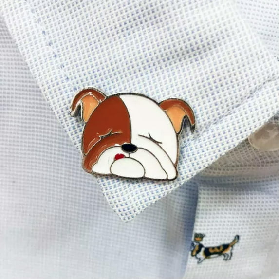 K-KED Cartoon Pet Dog Pin Badge Lapel Brooch Metal Enamel Clothing Bag Accessories-25