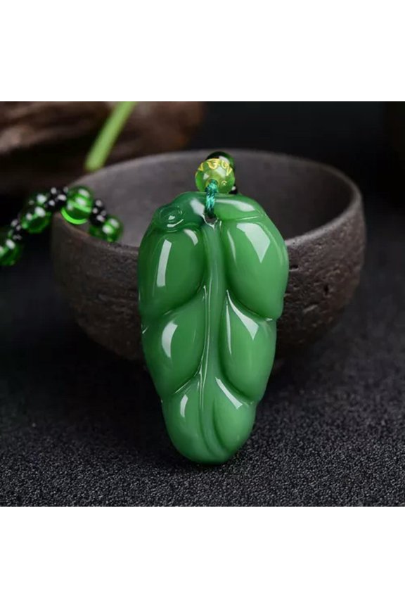Classic Natural Chinese Agate Pendant Jade Necklace Blessing Lucky Amulet Gif:yq-A21