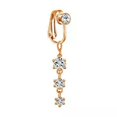 thumbnail image 1 of K-KED Clip On Belly Button Ring CZ Butterfly Fake Belly Navel Piercing Body Jewelry-1, 1 of 9