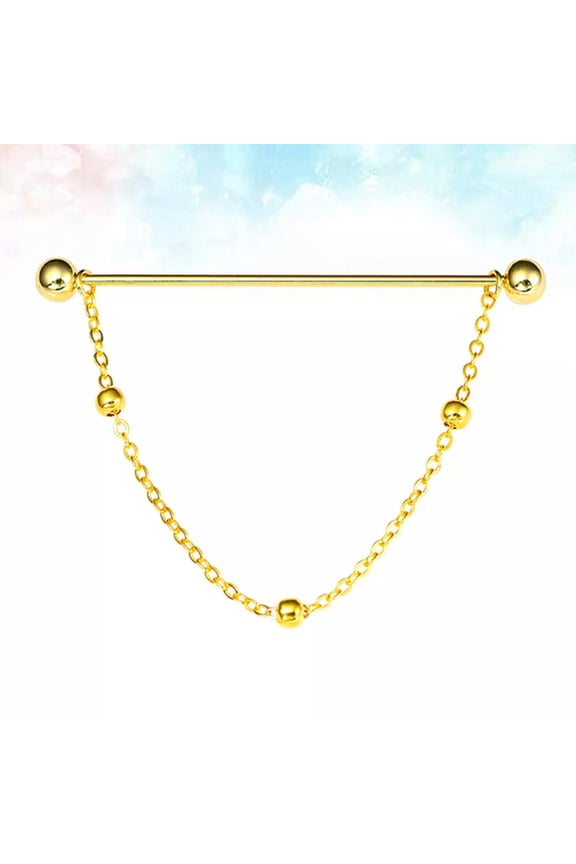 Collar Pin Set Collar Chain Brooch Collar Bar Pin Suit Pin Chain