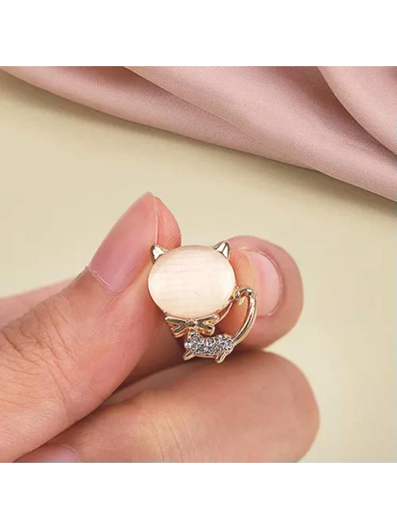Creative Cuff Collar Needle Artist Brooch Removable Shirt Decorative button-2