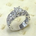 thumbnail image 1 of K-KED Cute 925 Silver Filled Ring Women Girl Delicate Jewelry Wedding Party Gift Sz 6-10-8, 1 of 6