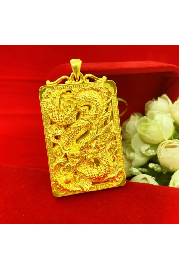 Domineering dragon 22K 23K 24K Thai Baht Gold Filled Yellow GP Pendant