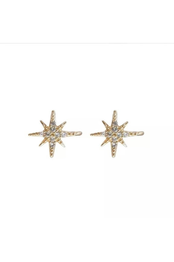 EAR CUFF Gold Star Ear Ring Fake Clip On Cuff Wrap Upper Closure Ring Fashion