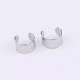 thumbnail image 1 of K-KED Ear Cuff Solid Tone Cartilage Clip On Wrap Earrings Non-Piercing Fashion Jewelry-silver, 1 of 9