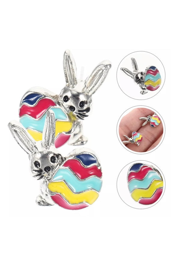 Easter Party Gift Earring Bunny Stud Earrings Rabbit The Animal