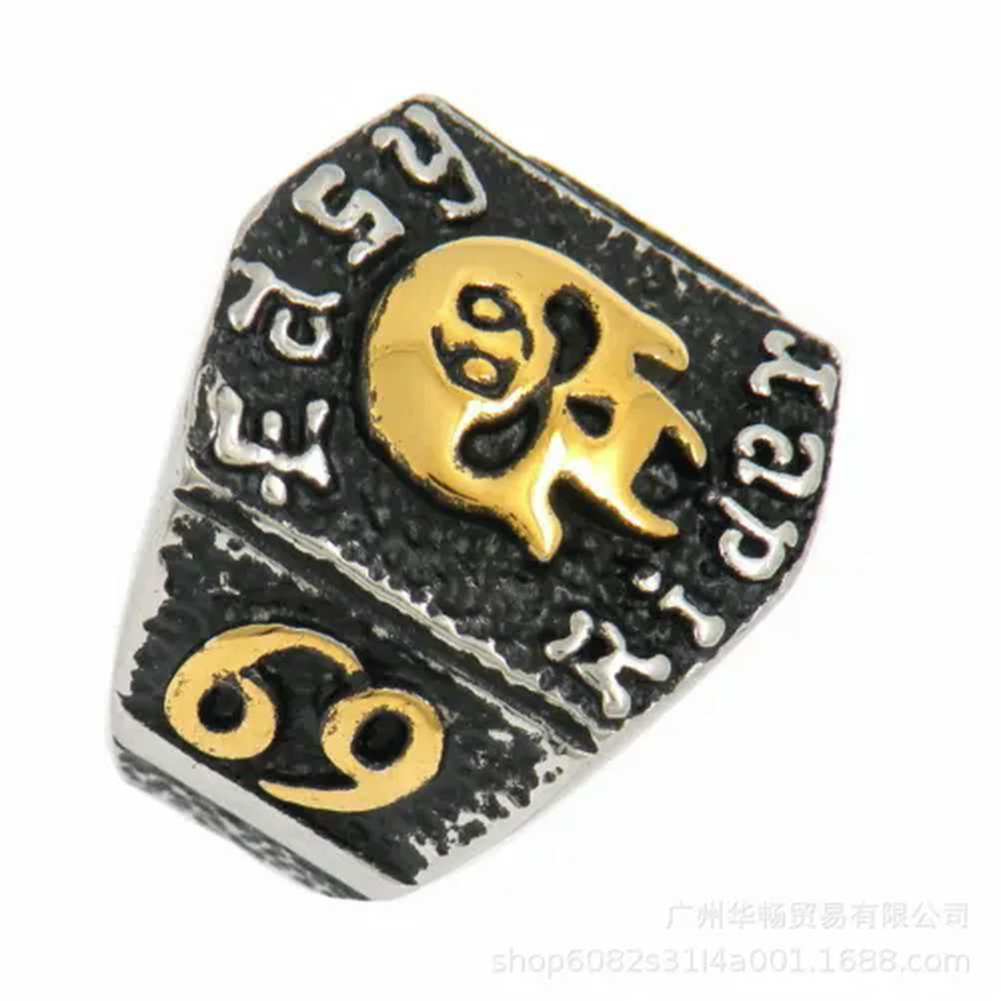 K-KED Easy Rider Skull Ring Stainless Steel Gothic Men's Skull Punk ...