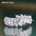 thumbnail image 1 of K-KED Elegant 925 Silver Filled Women Ring Cubic Zircon Wedding Delicate Jewelry Gifts Sz 6-10-#1-8, 1 of 8