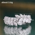 thumbnail image 1 of K-KED Elegant 925 Silver Filled Women Ring Cubic Zircon Wedding Delicate Jewelry Gifts Sz 6-10-#1-9, 1 of 8