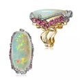 thumbnail image 1 of K-KED Elegant Cubic Zirconia 925 Silver Rings Women Delicate Jewelry Wedding Gifts Size 6-10-#2-9, 1 of 9