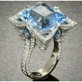 thumbnail image 1 of K-KED Women Gorgeous Cubic Zircon Wedding Party Ring 925 Silver Delicate Jewelry Sz 6-10-7-#6, 1 of 8