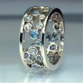 thumbnail image 1 of K-KED Elegant Women 925 Silver Wedding Cubic Zirconia Rings Delicate Jewelry Gift Size 6-10-#6-10, 1 of 6