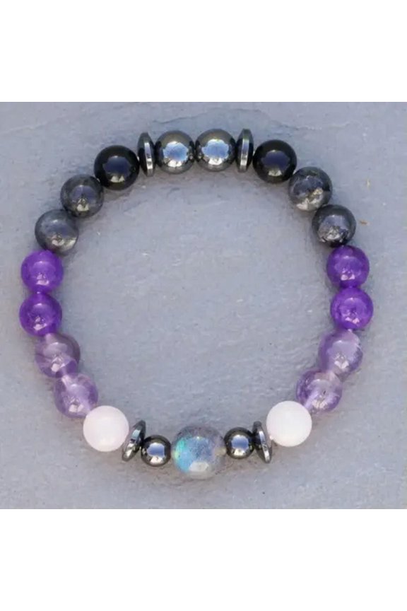 Emotional Healing Sleep Trendy Fashion Crystal Therapy Bracelet Rose Quartz Gift