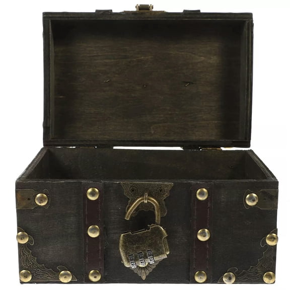 K-KED Empty Man Crate Delicate Jewelry Case Vintage Treasure Chest Storage Bins Travel