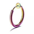 thumbnail image 1 of K-KED Fake Piercing Hoop Ring Spring Clip On Lip Nose Septum Ear Earring Delicate Jewelry ~-multicolor-2*10mm, 1 of 8