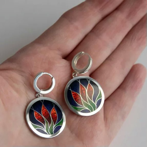 K-KED Fashion 925 Silver Cubic Zircon Dangle Drop Earrings Women Wedding Delicate Jewelry Gifts-#6