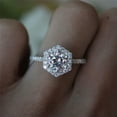 thumbnail image 1 of K-KED Fashion 925 Silver Filled Ring Women Cubic Zircon Wedding Ring Sz 6-10-7, 1 of 6